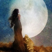 Дівчина і Місяць
