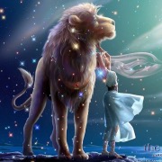 Лев і дівчина