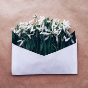конверт з квітами