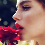Дівчина і троянда